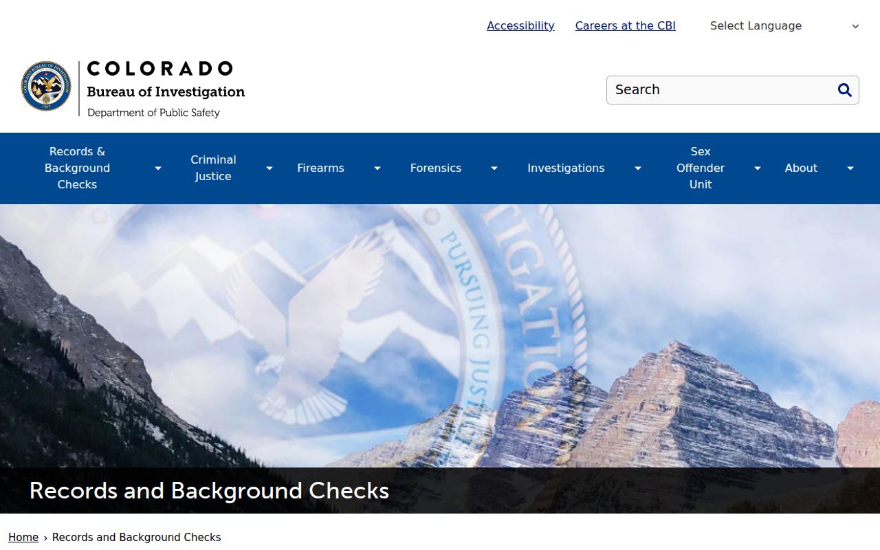 Summit County criminal history Colorado Bureau of Investigation records