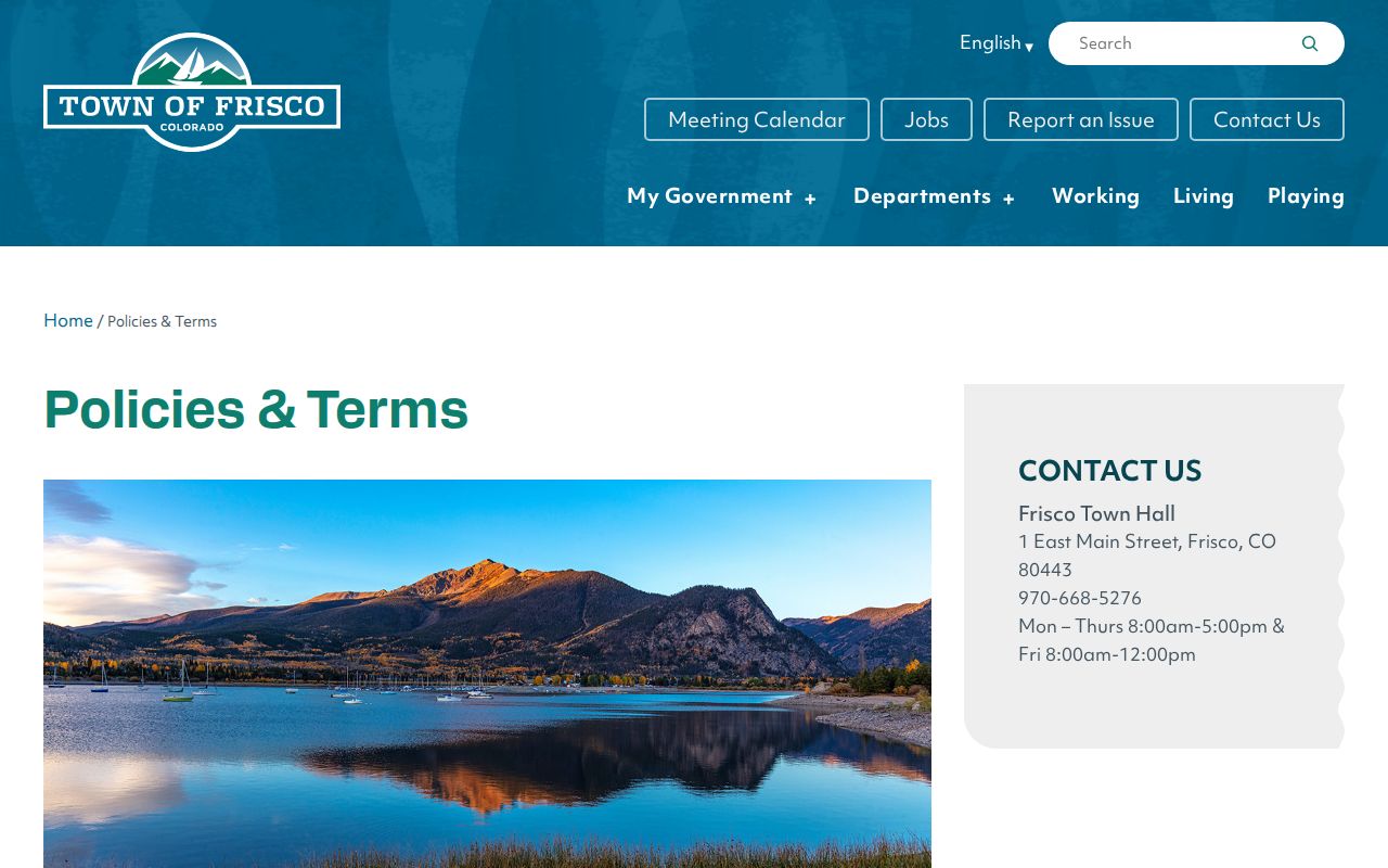 Frisco criminal history municipal website policies