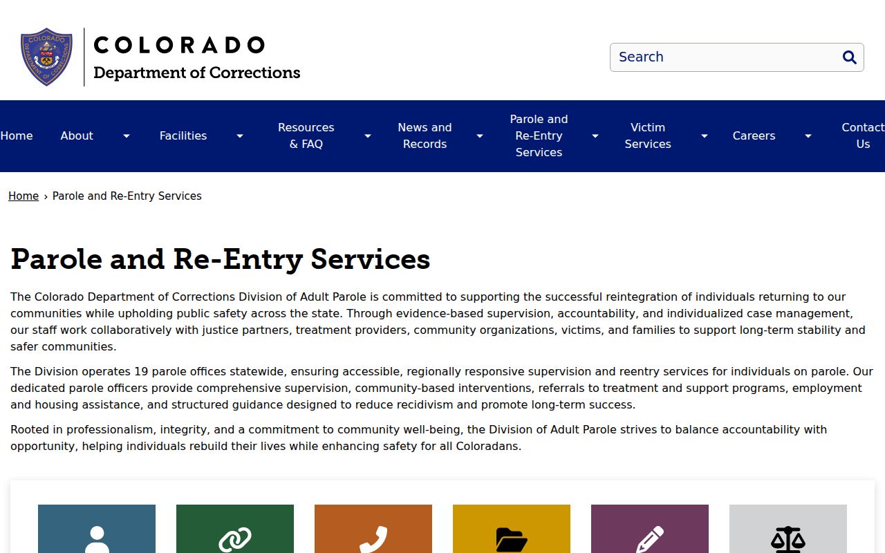 Colorado supervision information for Summit County registry searches